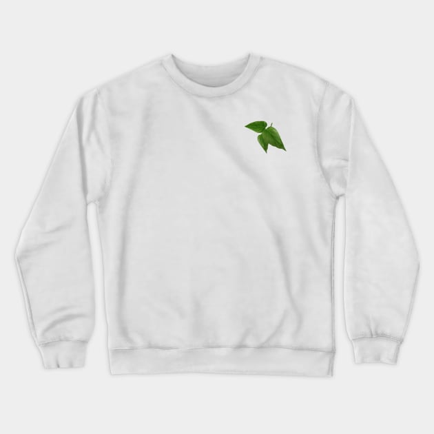 Pothos Jade Leaf Crewneck Sweatshirt by Khotekmei